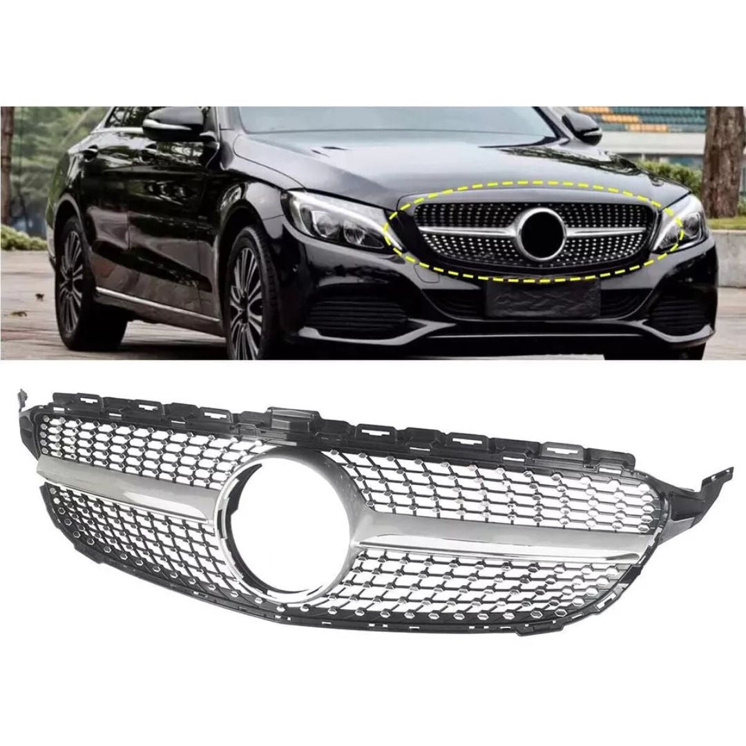 Mercedes W204 Diamond Grill